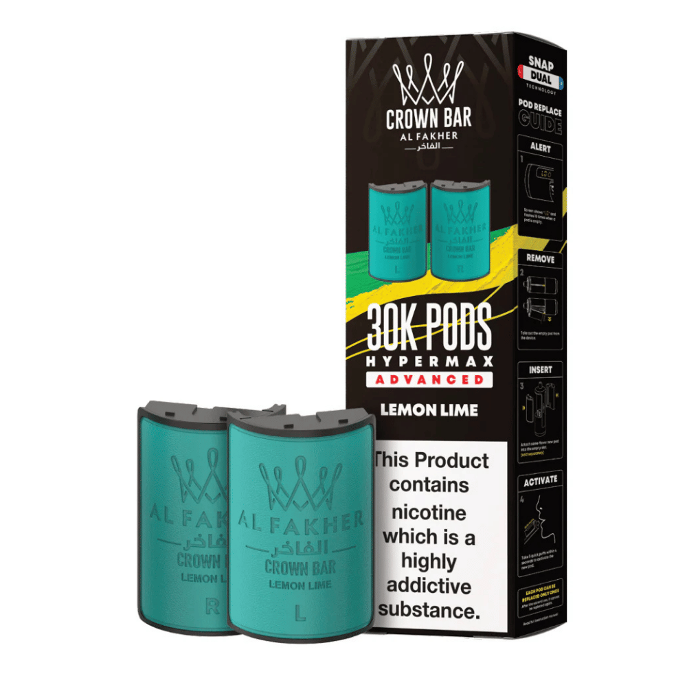 Al Fakher 30k Hypermax Prefilled Pods Lemon Lime - EUK