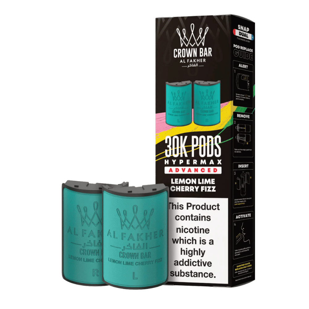 Al Fakher 30k Hypermax Prefilled Pods Lemon Lime Cherry Fizz - EUK