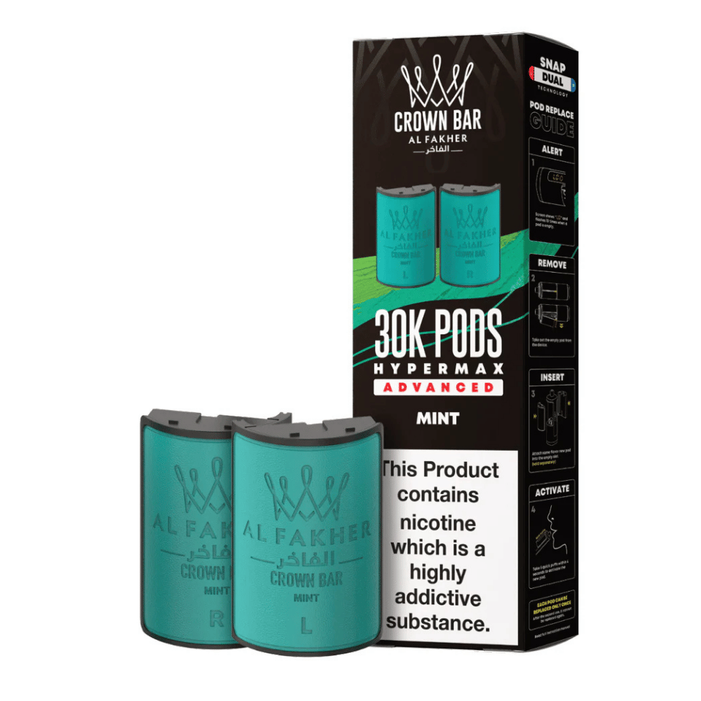 Al Fakher 30k Hypermax Prefilled Pods Mint - EUK
