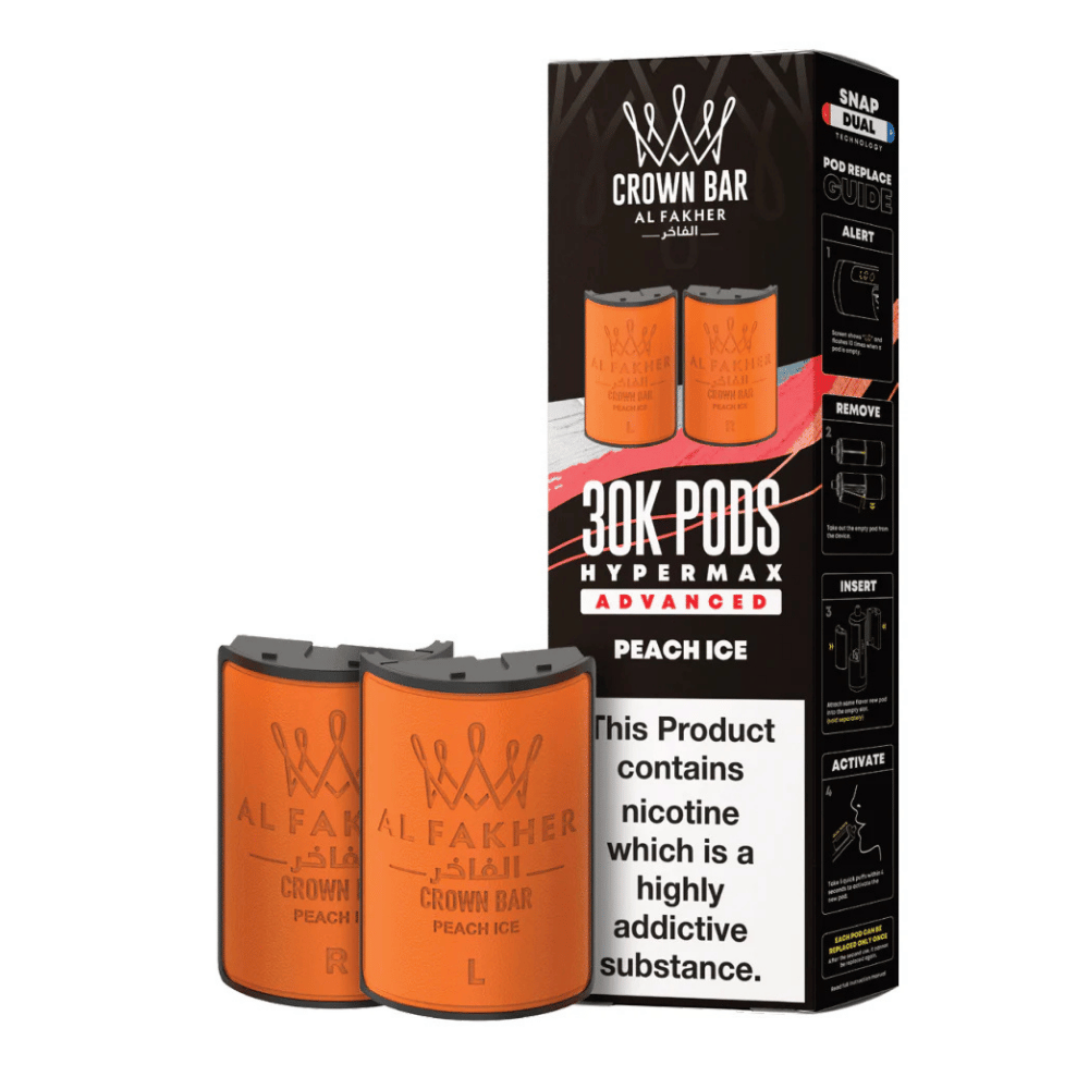 Al Fakher 30k Hypermax Prefilled Pods Peach Ice - EUK