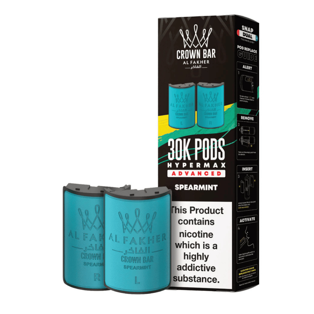 Al Fakher 30k Hypermax Prefilled Pods Spearmint - EUK