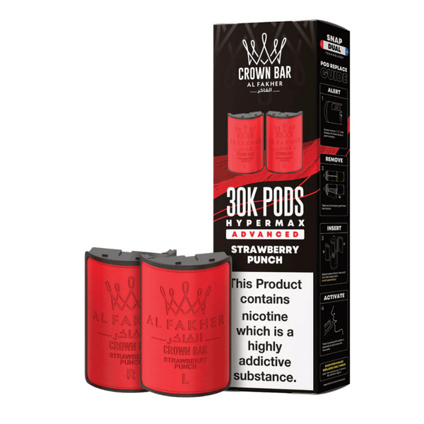 Al Fakher 30k Hypermax Prefilled Pods Strawberry Punch