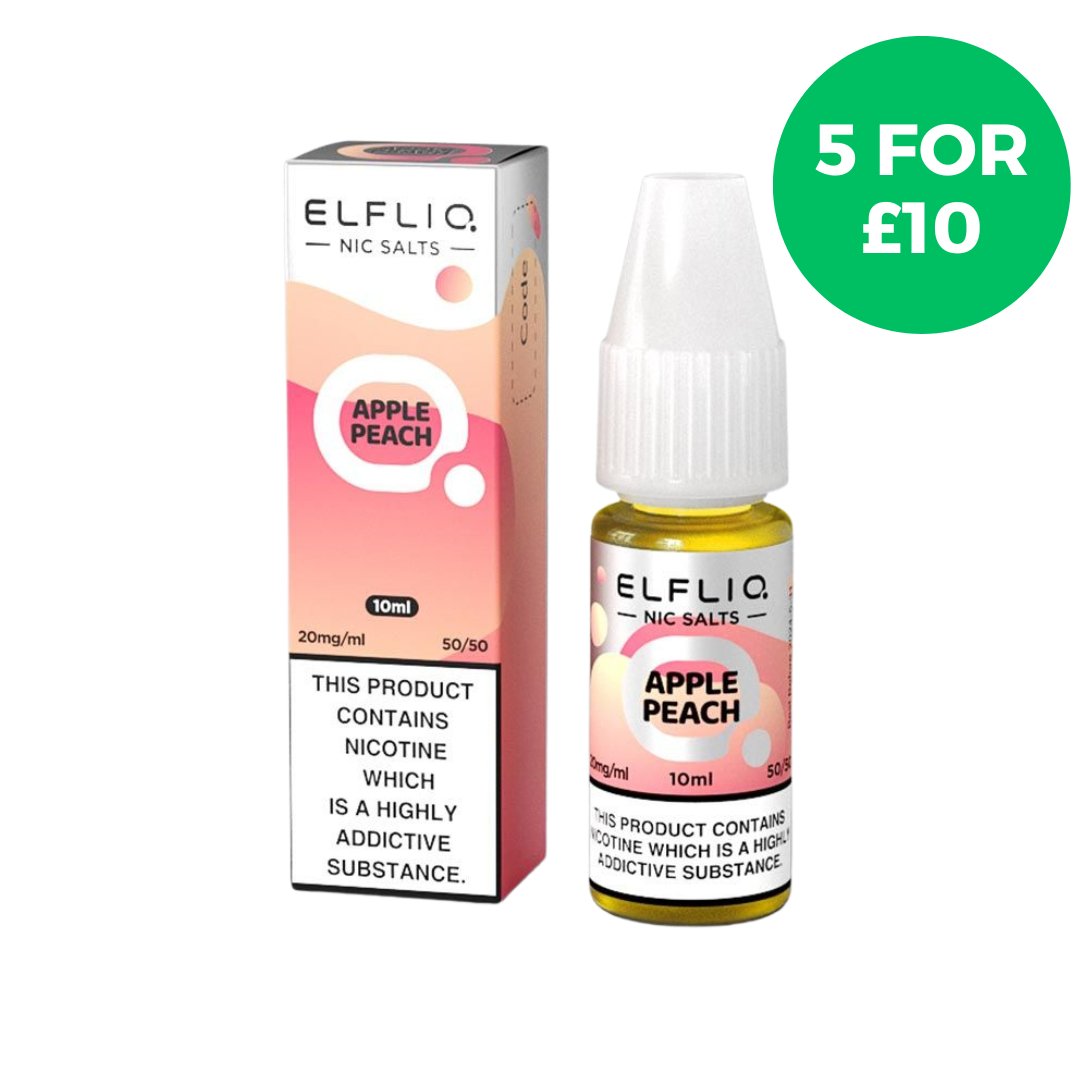 Apple Peach Elf Bar Elfliq Nic Salt E - Liquid - EUK