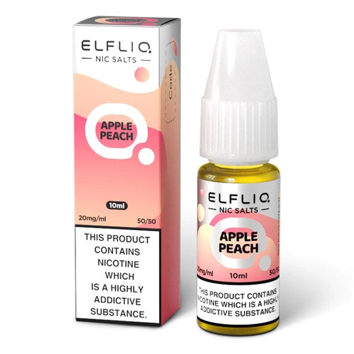 Apple Peach Elf Bar Elfliq Nic Salt E-Liquid - EUK