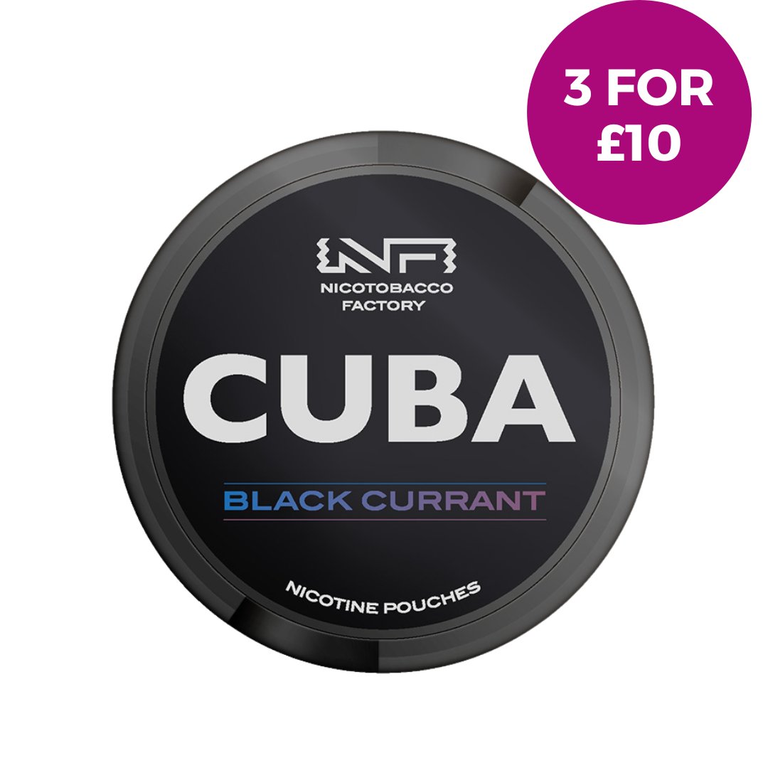 Black Currant Nicotine Pouches by Cuba Black - EUK