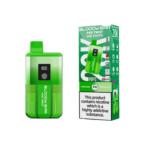Bloody Bar 20K Prefilled Pod Kit Lemon Lime / Pineapple Ice
