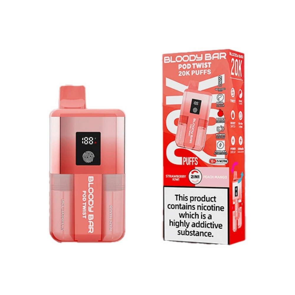 Bloody Bar 20K Prefilled Pod Kit Strawberry Kiwi / Peach Mango - EUK