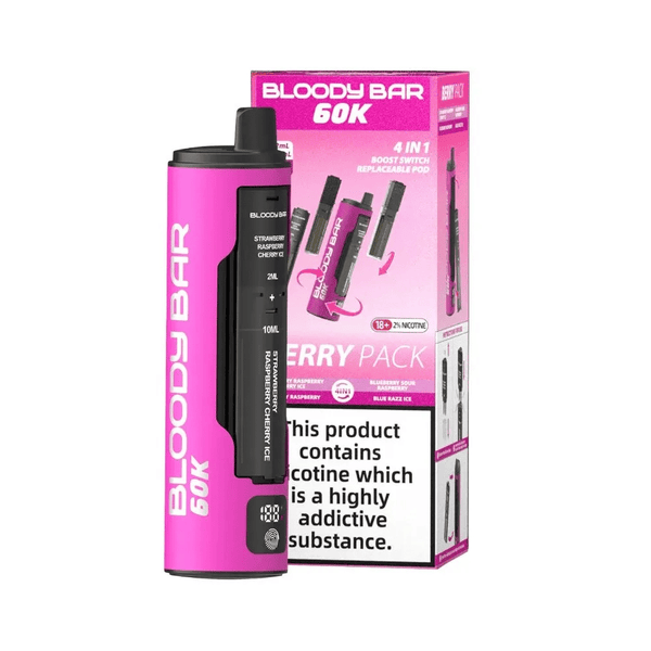 Bloody Bar 60K Prefilled Pod Kit Berry Pack