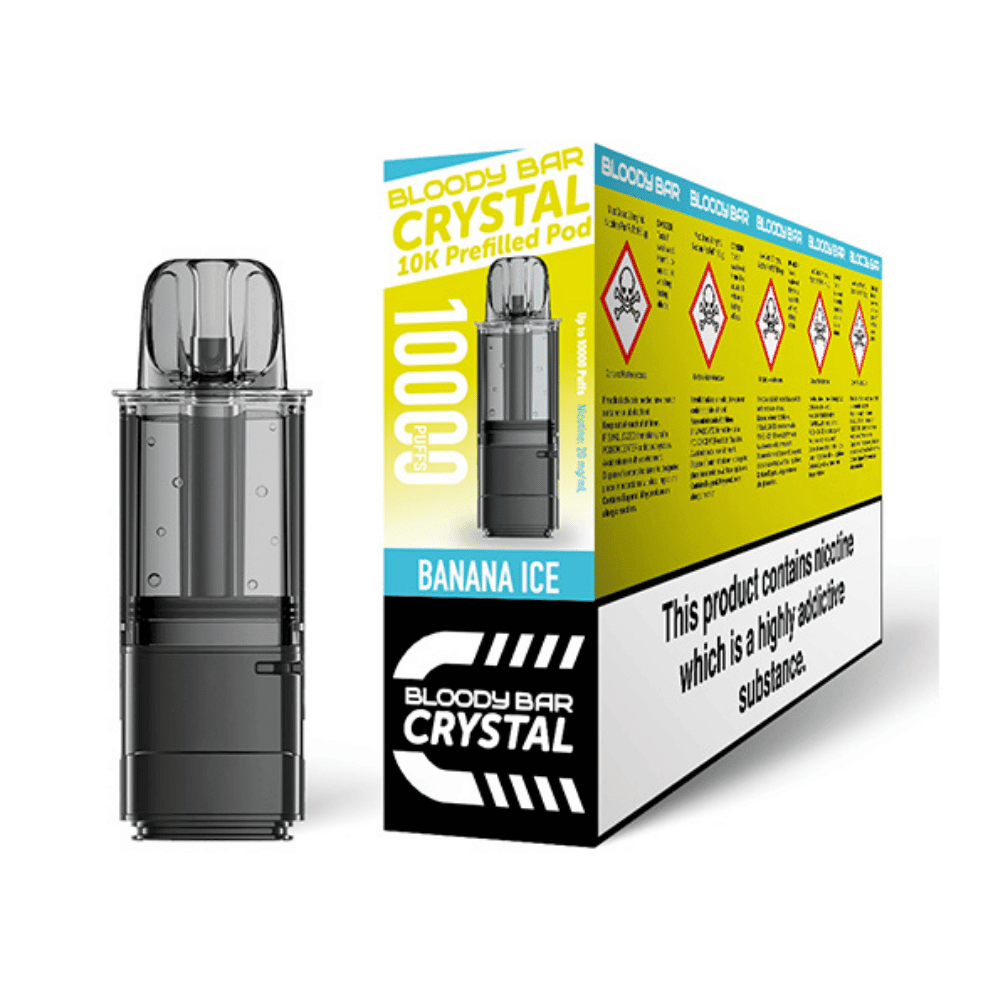 Bloody Bar Crystal 10K Banana Ice Prefilled Pod - EUK