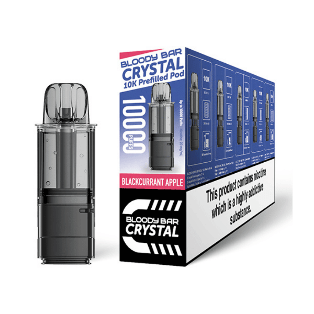 Bloody Bar Crystal 10K Blackcurrant Apple Prefilled Pod - EUK