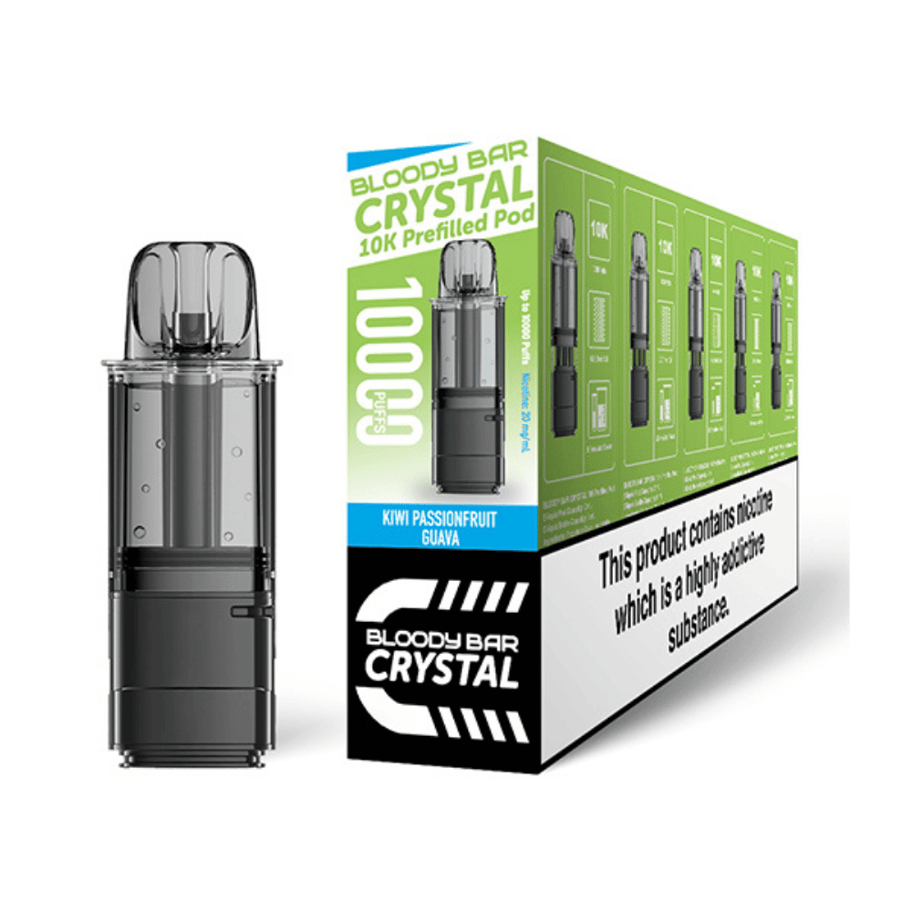 Bloody Bar Crystal 10K Kiwi Passionfruit Guava Prefilled Pod - EUK