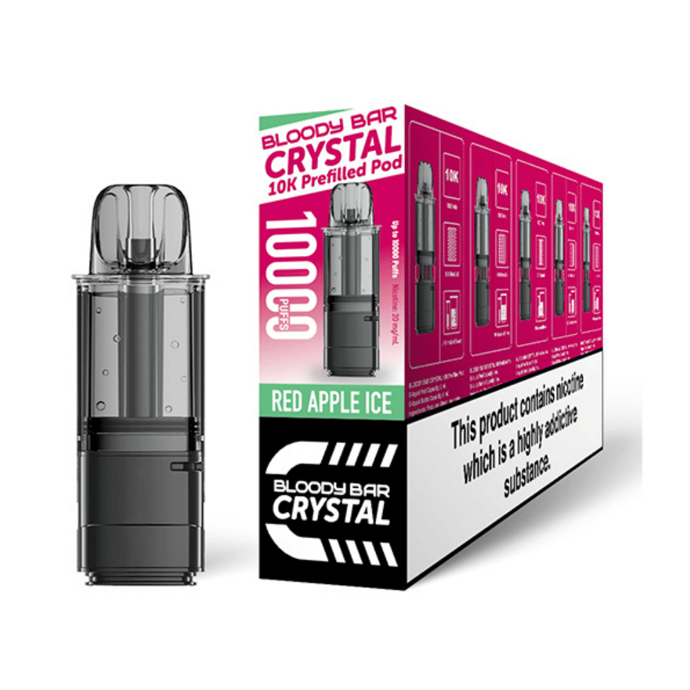 Bloody Bar Crystal 10K Red Apple Ice Prefilled Pod - EUK