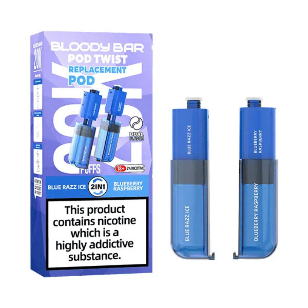 Bloody Bar Pod Twist 20K Prefilled Pod Blue Razz Ice / Blueberry Raspberry - EUK