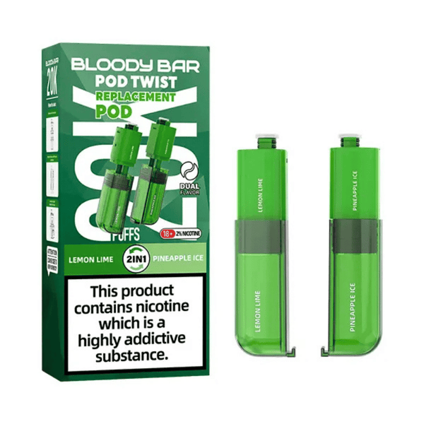 Bloody Bar Pod Twist 20K Prefilled Pod Lemon Lime / Pineapple Ice