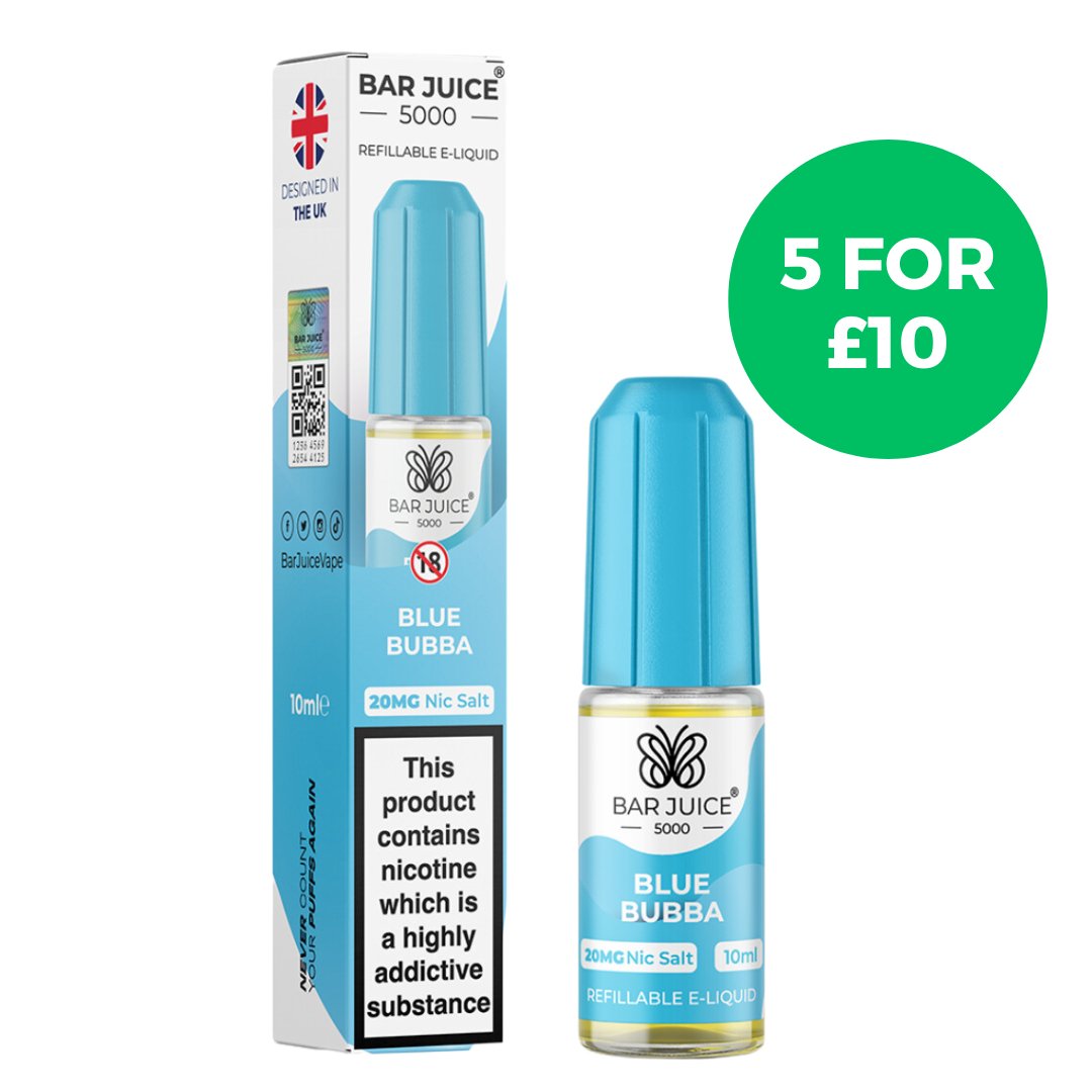 Blue Bubba Nic Salt E - Liquid by Bar Juice 5000 - EUK