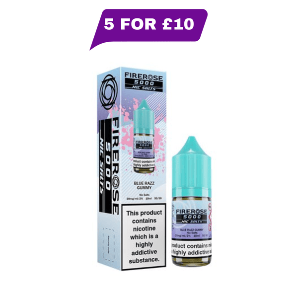 Blue Razz Gummy Nic Salt E-Liquid By Firerose