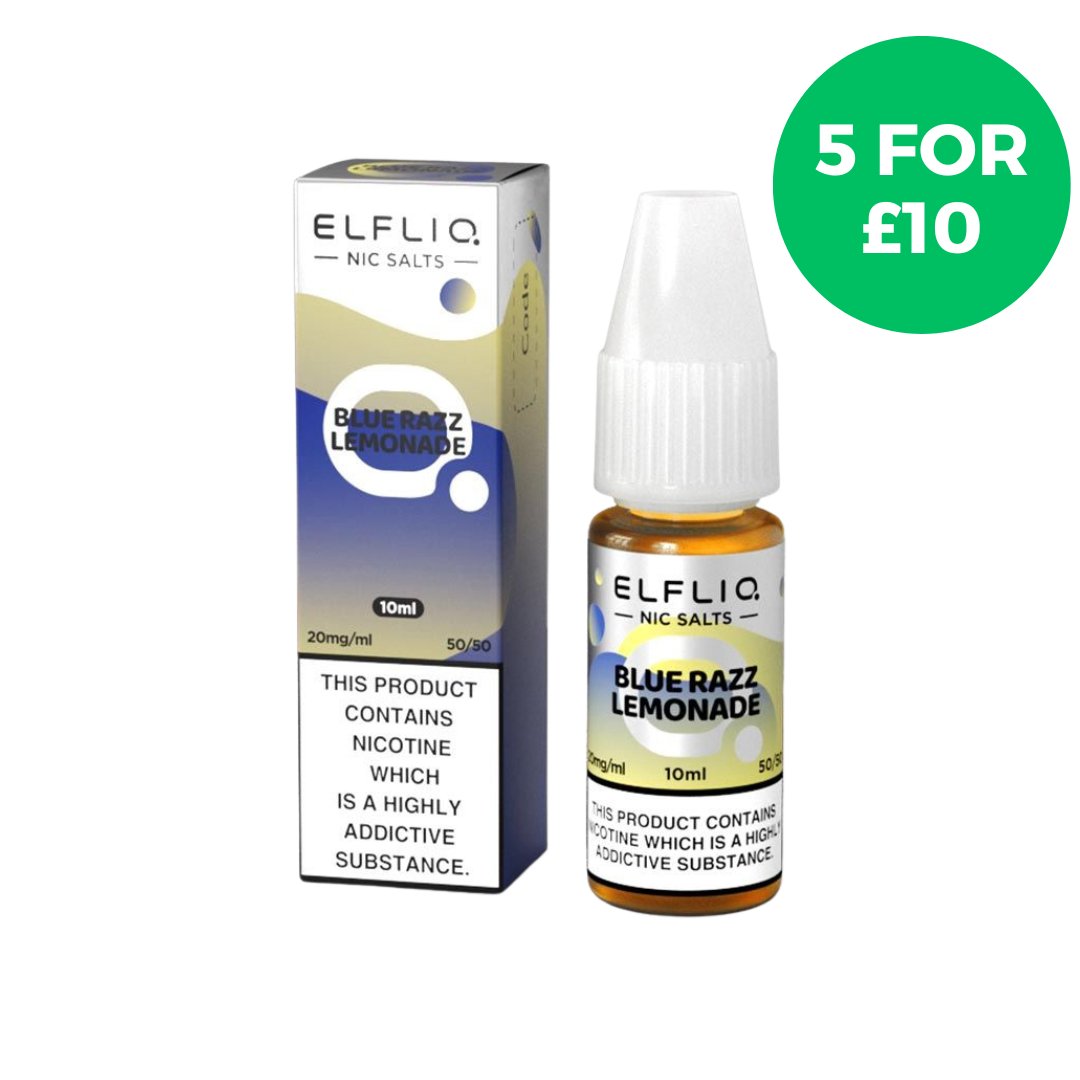 Blue Razz Lemonade Elf Bar Elfliq Nic Salt E - Liquid - EUK