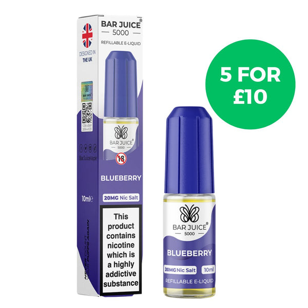 Blueberry Nic Salt E-Liquid by Bar Juice 5000