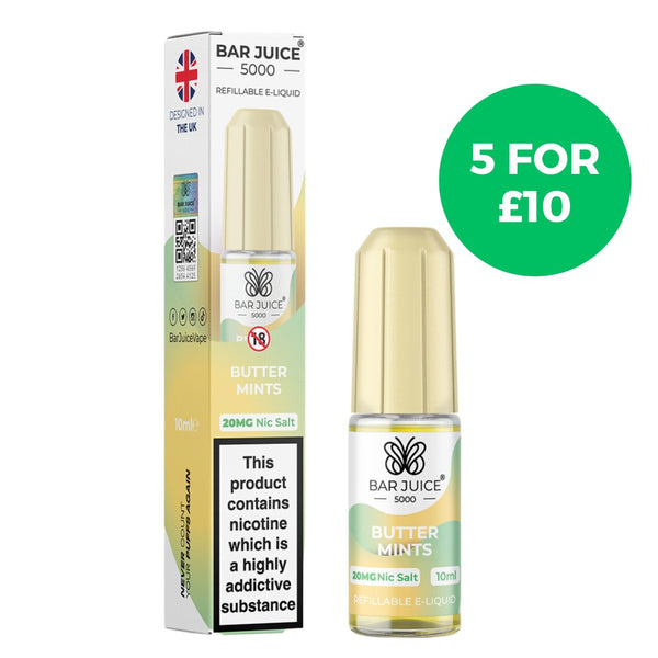 Butter Mints Nic Salt E-Liquid by Bar Juice 5000