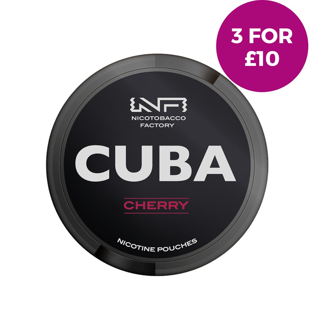 Cherry Nicotine Pouches by Cuba Black - EUK