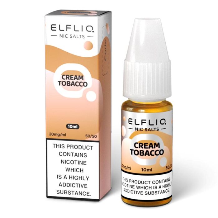 Cream Tobacco Elf Bar Elfliq Nic Salt E-Liquid - EUK