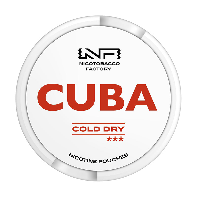 Cold Dry Nicotine Pouches by Cuba White 16mg