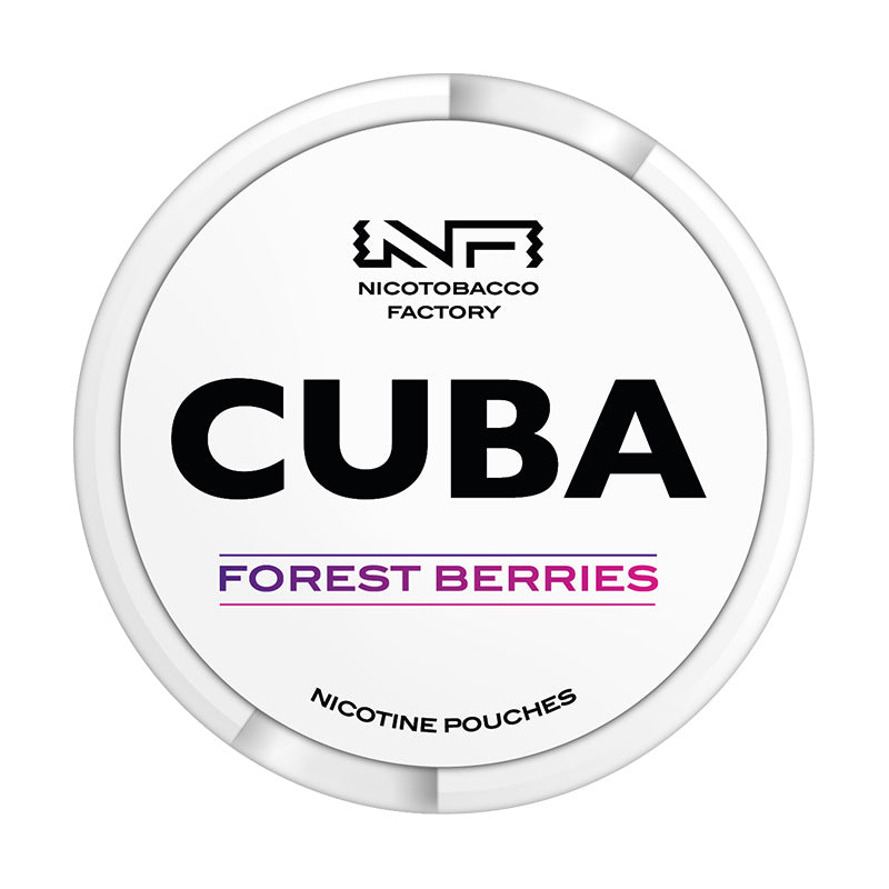 Forest Berries Nicotine Pouches by Cuba White 16mg