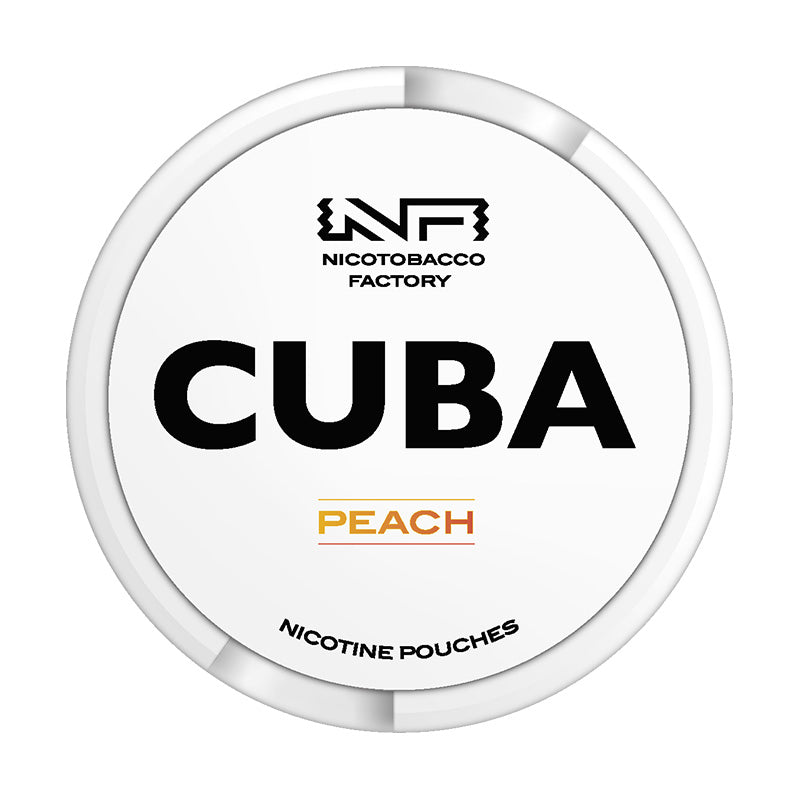 Peach Nicotine Pouches by Cuba White 16mg