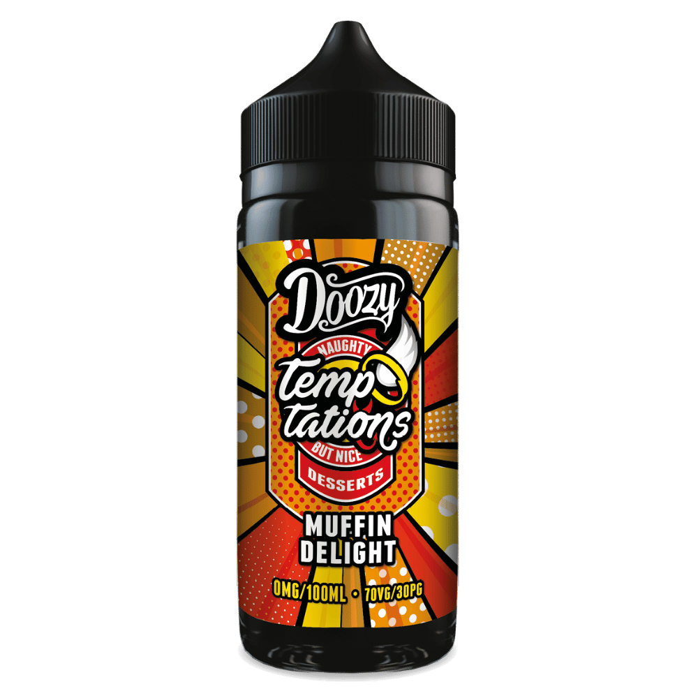 Doozy Temptations 100ml E - Liquid Shortfill Muffin Delight - EUK