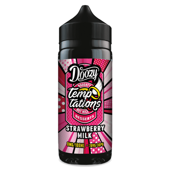 Doozy Temptations 100ml E-Liquid Shortfill Strawberry Milk