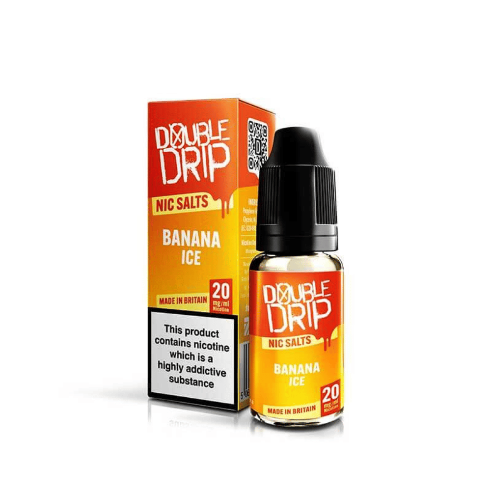 Double Drip Nic Salt E-Liquid Banana Ice