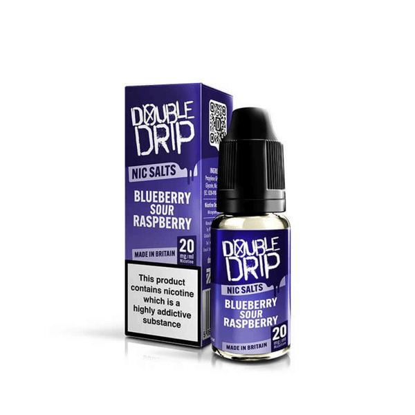 Double Drip Nic Salt E-Liquid Blueberry Sour Raspberry
