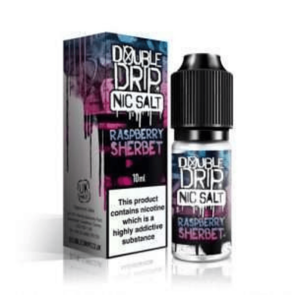 Double Drip Nic Salt E - Liquid Raspberry Sherbet - EUK