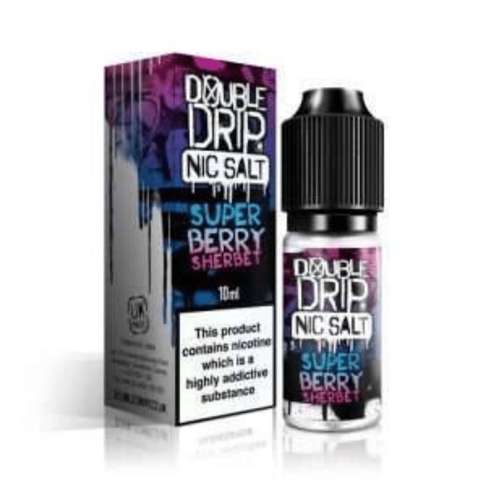 Double Drip Nic Salt E - Liquid Super Berry Sherbet - EUK
