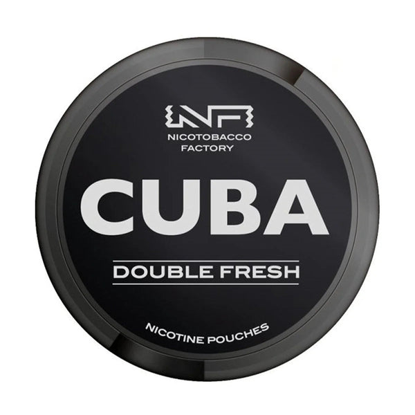 Double Fresh Nicotine Pouches by Cuba Black