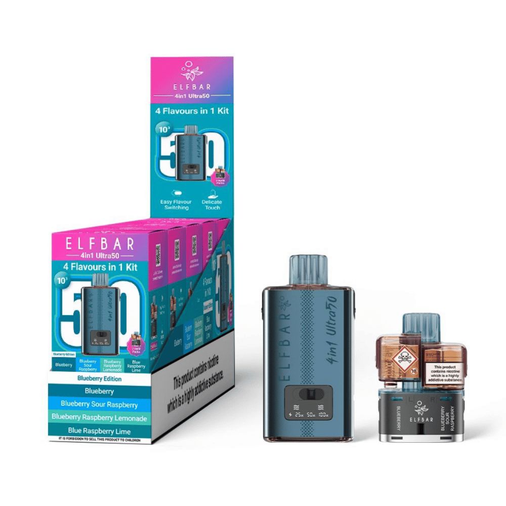 Elf Bar 4in1 Ultra 50 Prefilled Pod Kit Blueberry Edition - EUK
