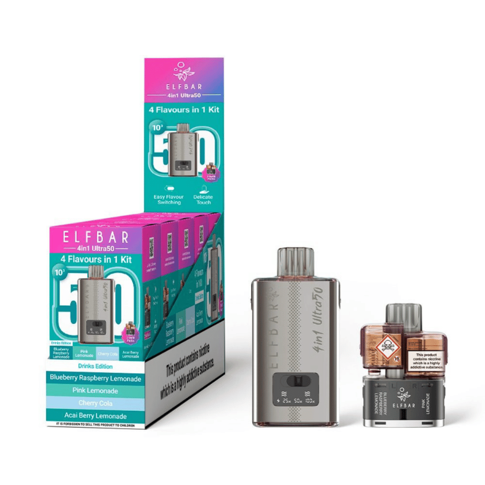 Elf Bar 4in1 Ultra 50 Prefilled Pod Kit Drinks Edition - EUK