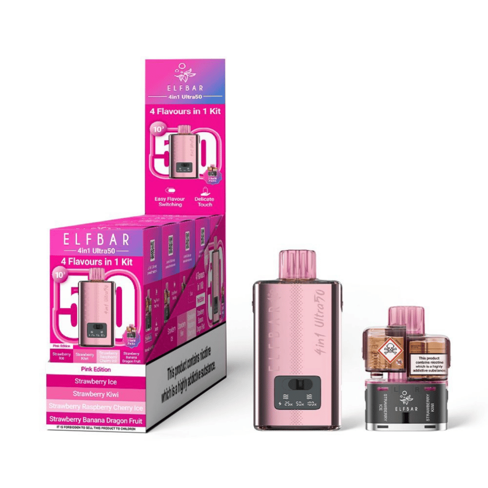 Elf Bar 4in1 Ultra 50 Prefilled Pod Kit Pink Edition - EUK