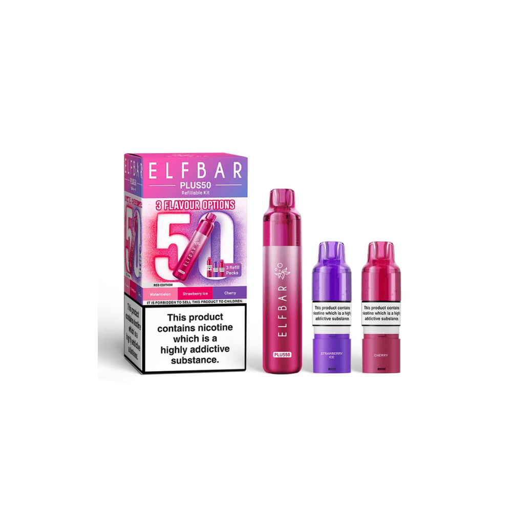ELF BAR Plus 50 Prefilled Pod Kit Red Edition - EUK