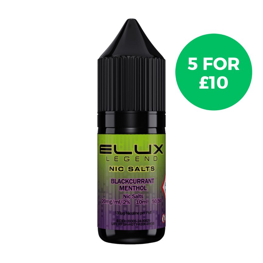 Elux Legend Nic salt Blackcurrant Menthol - EUK