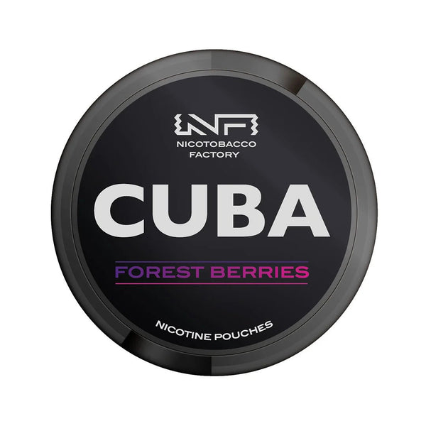Forest Berries Nicotine Pouches by Cuba Black