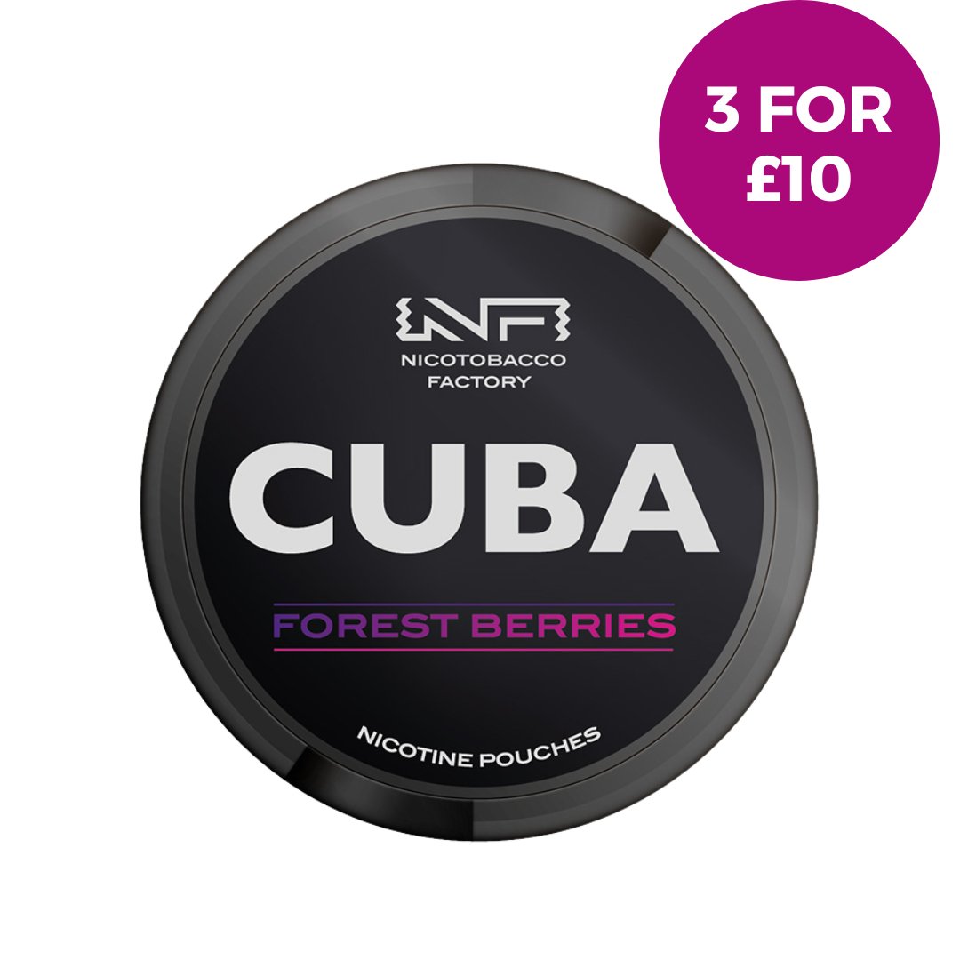 Forest Berries Nicotine Pouches by Cuba Black - EUK