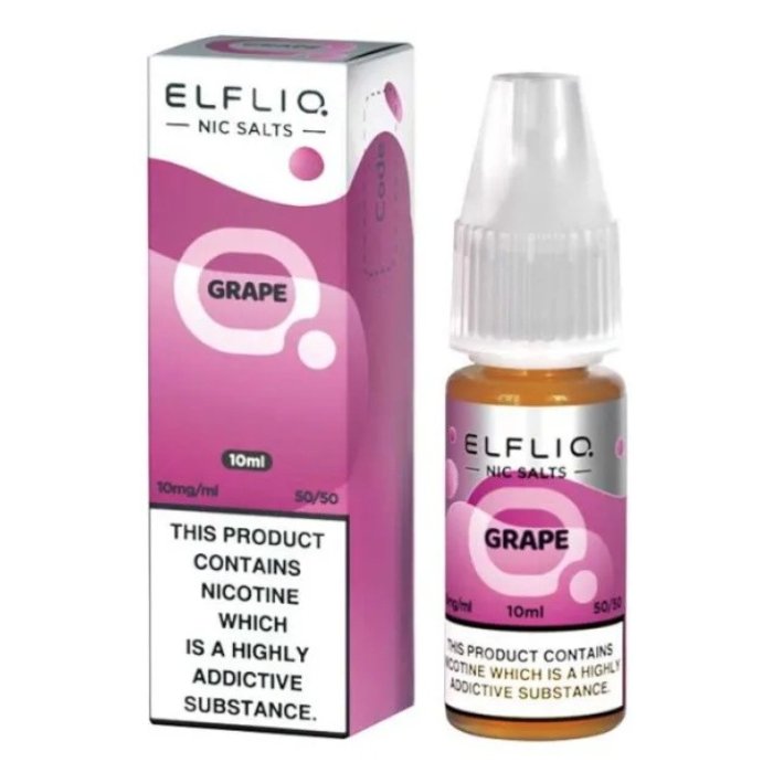 Grape Elf Bar Elfliq Nic Salt E-Liquid - EUK