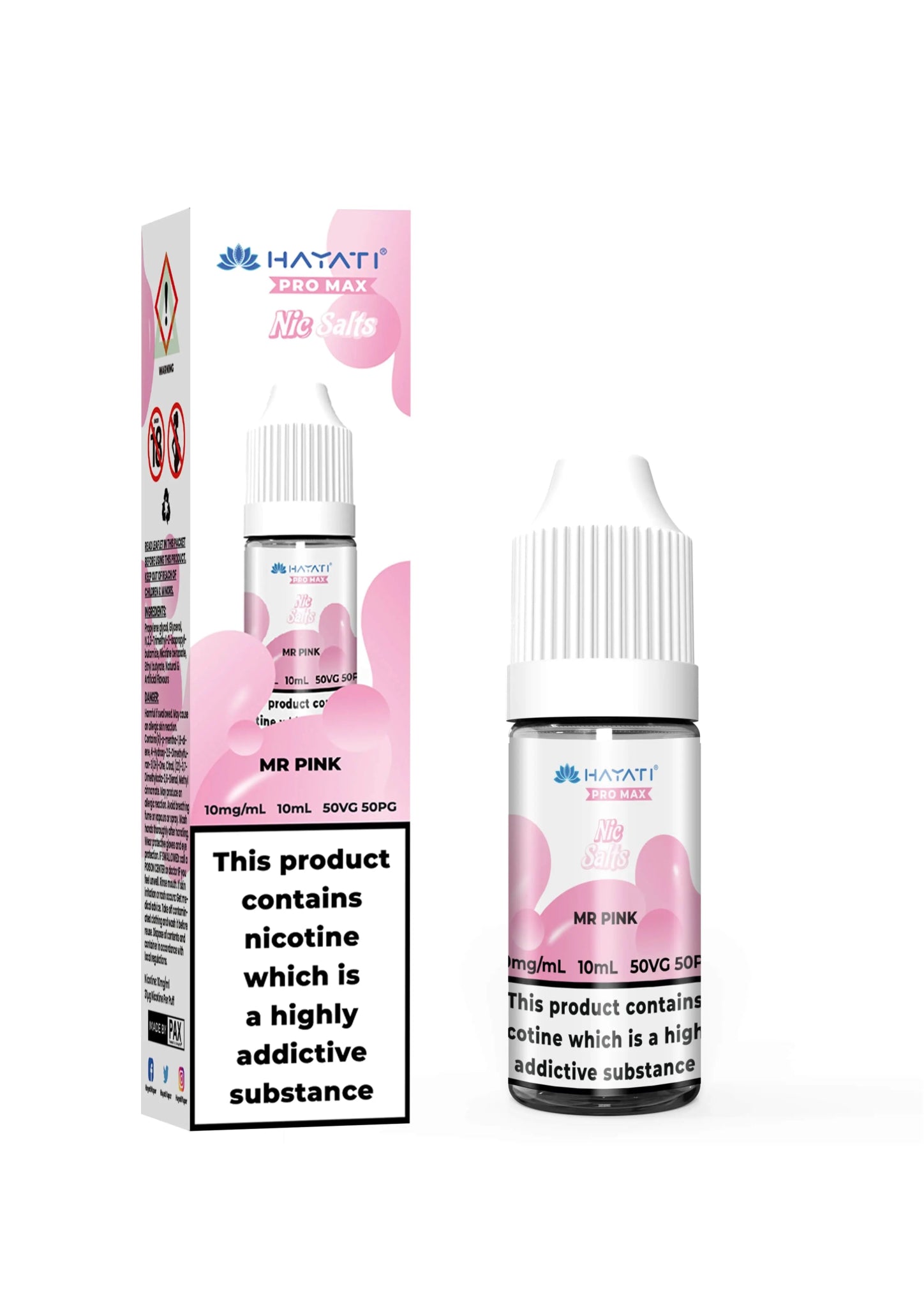 Hayati Pro Max Nic Salt Mr Pink - EUK