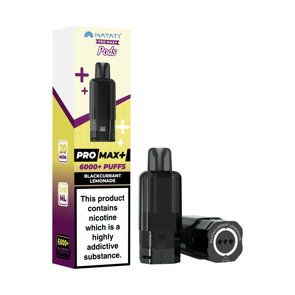 Hayati Pro Max Plus 6000 Prefilled Pod Blackcurrant Lemonade - EUK