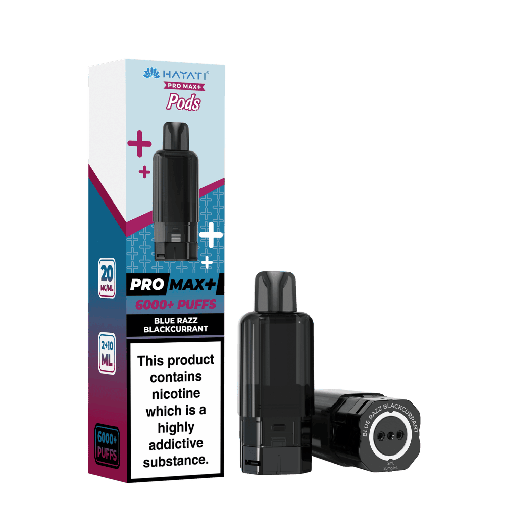 Hayati Pro Max Plus 6000 Prefilled Pod Blue Razz Blackcurrant - EUK