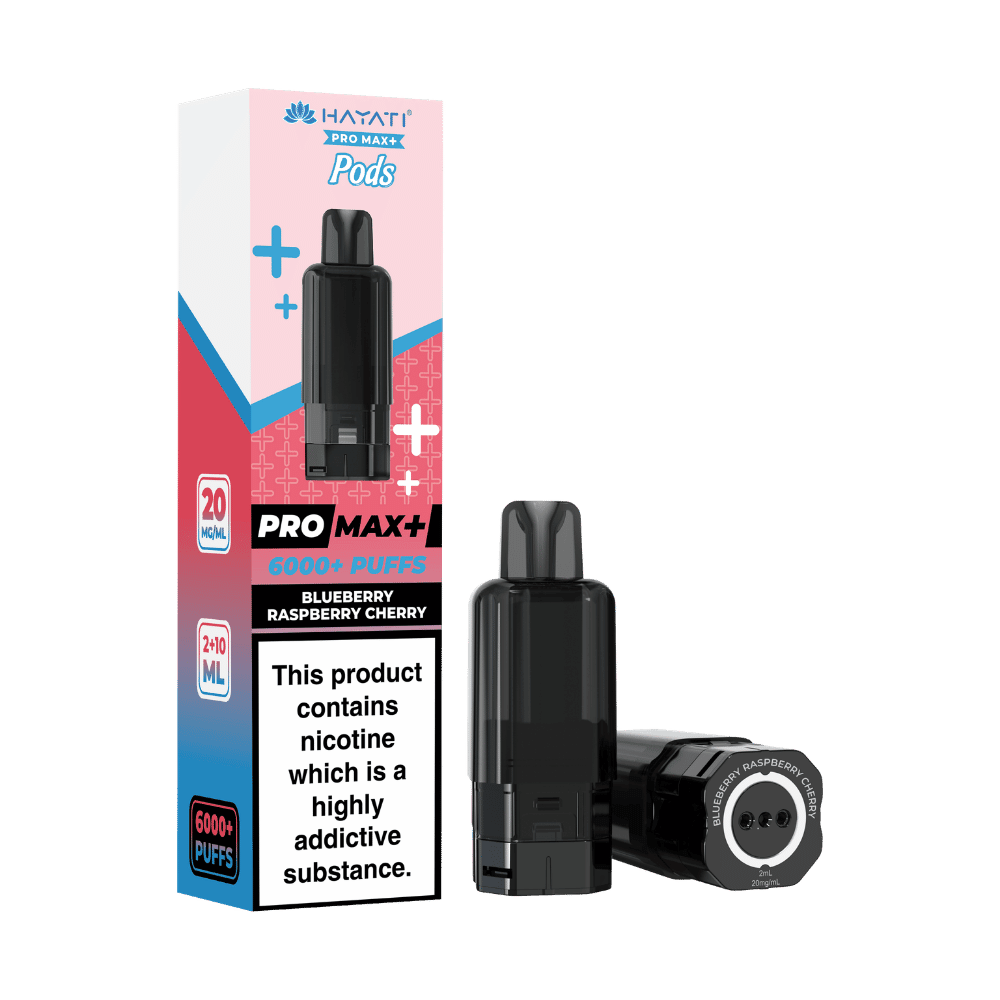 Hayati Pro Max Plus 6000 Prefilled Pod Blueberry Raspberry Cherry - EUK