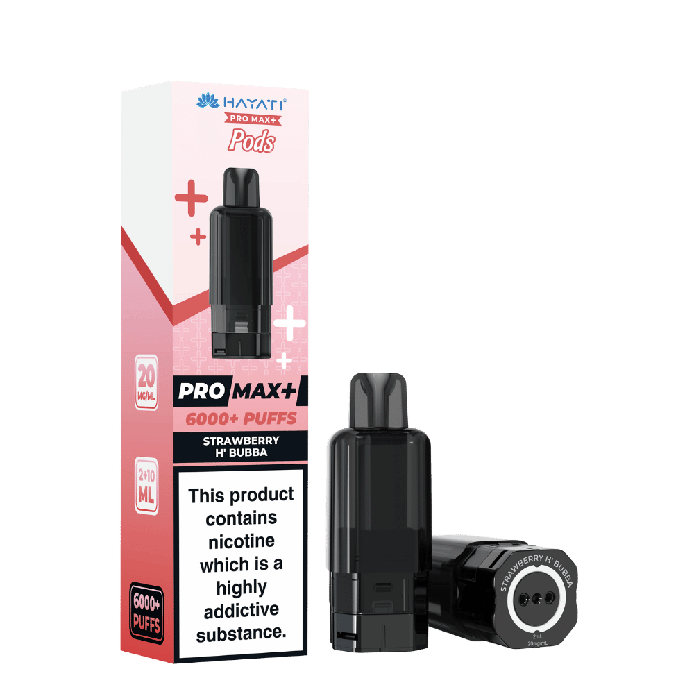 Hayati Pro Max Plus 6000 Prefilled Pod Strawberry H'Bubba - EUK