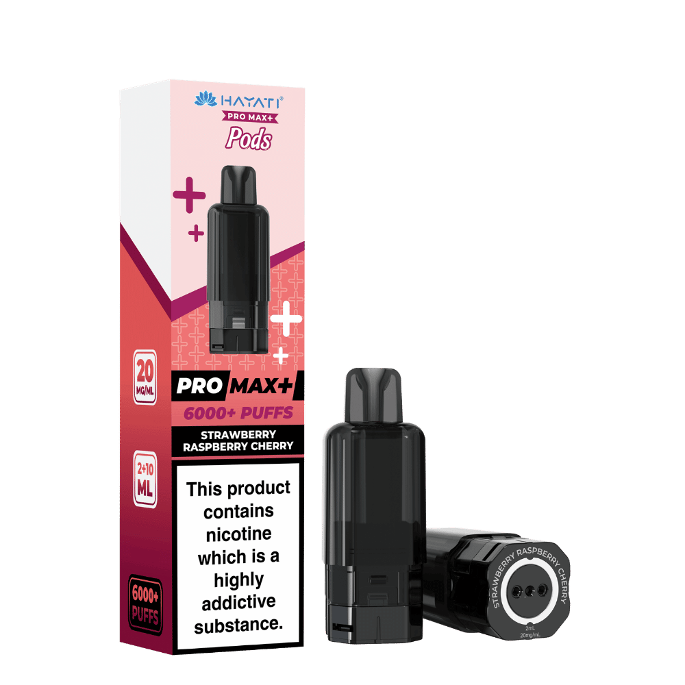Hayati Pro Max Plus 6000 Prefilled Pod Strawberry Raspberry Cherry - EUK