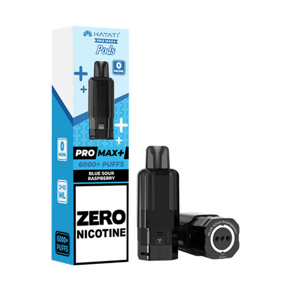 Hayati Pro Max Plus 6000 Prefilled Pod Zero Nicotine Blue Sour Raspberry - EUK